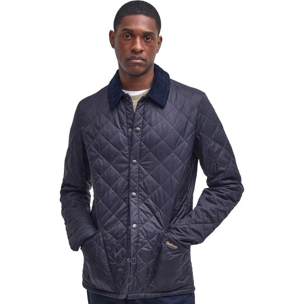 Barbour Heritage Liddesdale Quilt Jacket Men's Large Navy Quilted Corduroy NWT